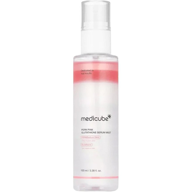 میست سرم روشن کننده گلوتاتیون مدی کیوب 100میل (PDRN Pink Glutathione serum Mist Medicube)