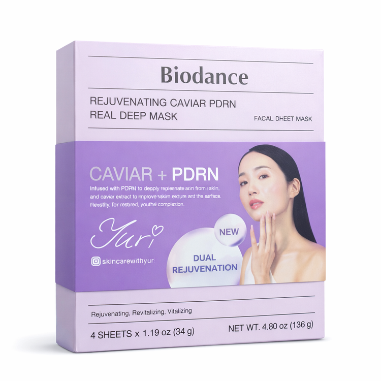 ماسک ورقهای جوانساز خاویار و PDRN بایودنس 1 عددی