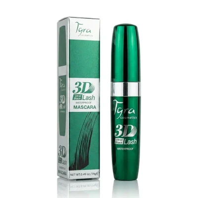 ریمل حجم دهنده ژله ای تایرا (Tyra) مدل 3D Ultra Black جعبه سبز وزن 14 گرمی
