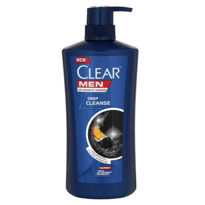 شامپو سر ضد شوره مردانه کلیر CLEAR مدل DEEP CLEANSE حاوی عصاره زغال و لیمو حجم 650میل