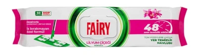 دستمال نظافت مخصوص تی فیری مدل LILYUM CICEGIبسته 50 عددی