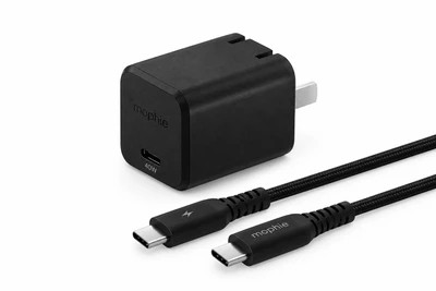 شارژر دیواری 40 وات موفی مدل ESS GAN 40W 1C به همراه کابل تبدیل USB-C-مشکی