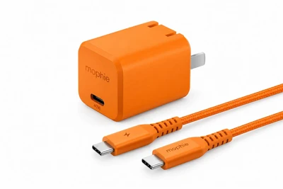 شارژر دیواری 40 وات موفی مدل ESS GAN 40W 1C به همراه کابل تبدیل USB-C-نارنجی