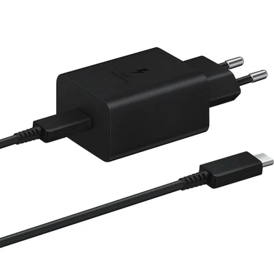 شارژر سامسونگ مدل EP-T4511 توان 45 وات دوپین همراه کابل اصلی سوپرفست(ویتنام 100% اصلی کابل 1.8 متری)