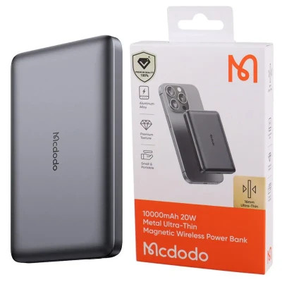 پاور بانک بی سیم فست شارژ مک دودو MC-465 PD 20W ظرفیت 10000 میلی آمپر ساعت