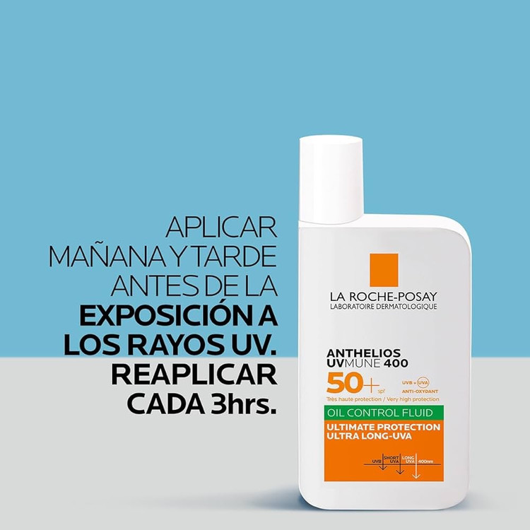 ضد آفتاب لاروش پوزای مدل Anthelios UVMUNE 400 حجم 50 میل SPF 50 کنترل چربی