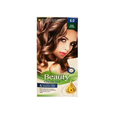 کیت رنگ مو زنانه فاقد سولفات و آمونیاک بیوتی شماره 6.0 رنگ DARK BOLNDE (بلوند تیره) حجم 80 میل