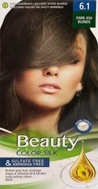 کیت رنگ مو زنانه فاقد سولفات و آمونیاک بیوتی شماره ۶.۱ (DARK BEIGE BLONDE) بلوند خاکستری تیره حجم 80 میل