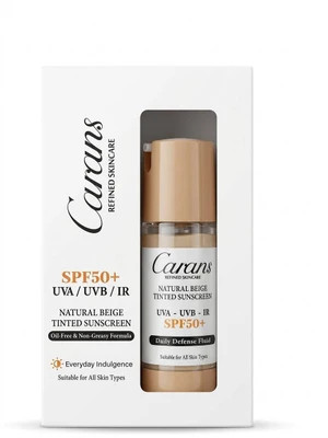 کرم ضد آفتاب فیوژن واتر SPF50 بژ تیره انواع پوست کارانس حجم 35 میل