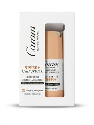 کرم ضد آفتاب فیوژن واتر SPF50 بژ روشن انواع پوست کارانس حجم 35 میل